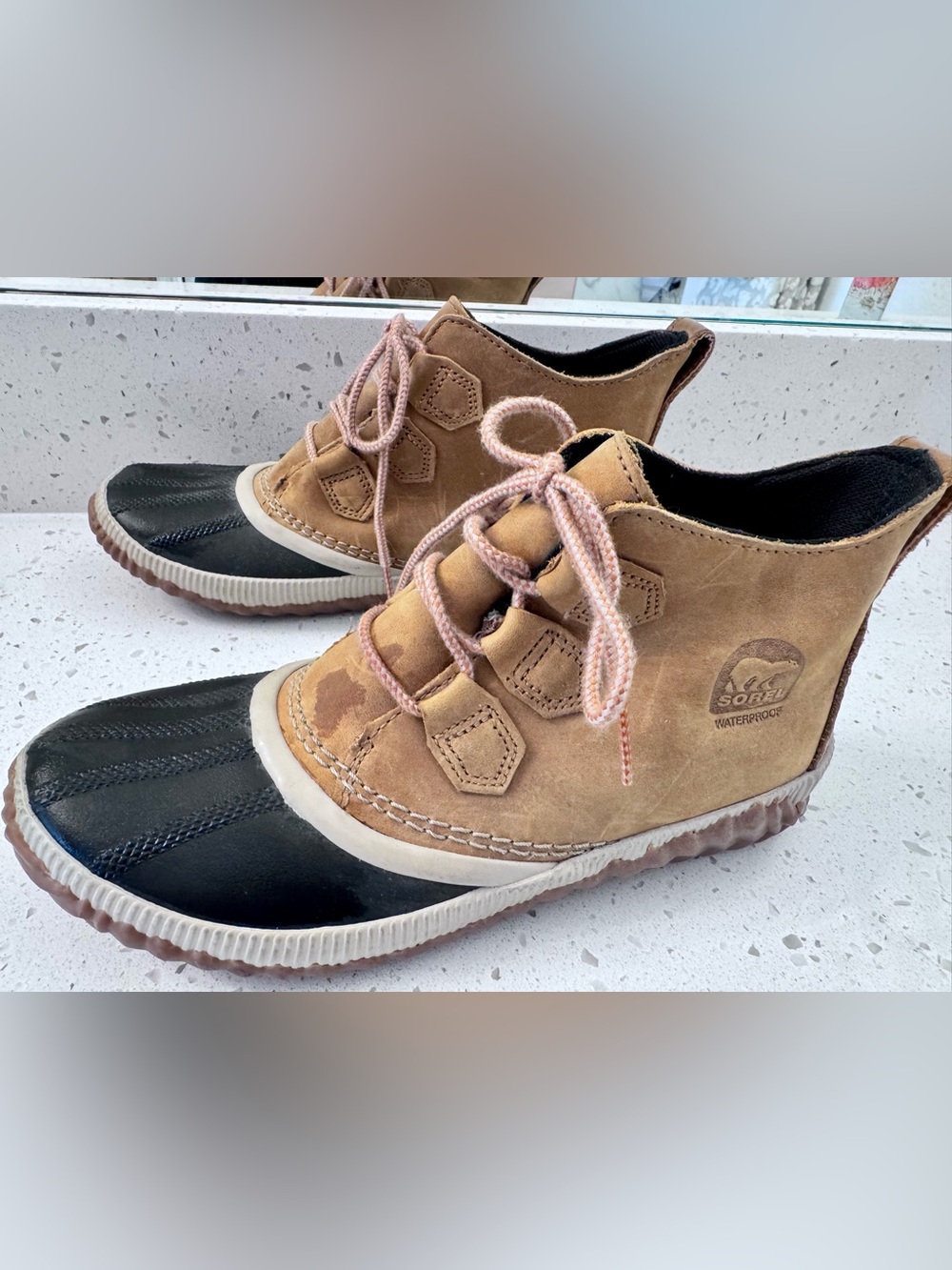 Sorel Women’s Waterproof Duck Boots in Tan